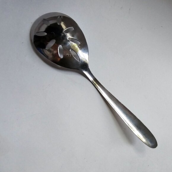 Slotted Serving Spoon Stainless 9" Long - Picture 2 of 9